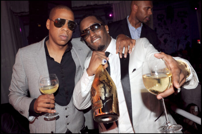 Jay-Z und P. Diddy trinken Chamapgner