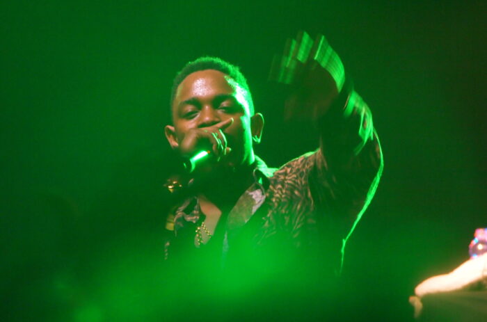 Kendrick Lamar performt auf dem Bonnaroo-Musikfestival 2012.